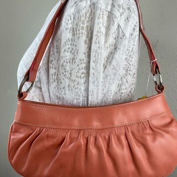 NWT Prago Pink Leather Shoulder Bag - Picture 2 of 7